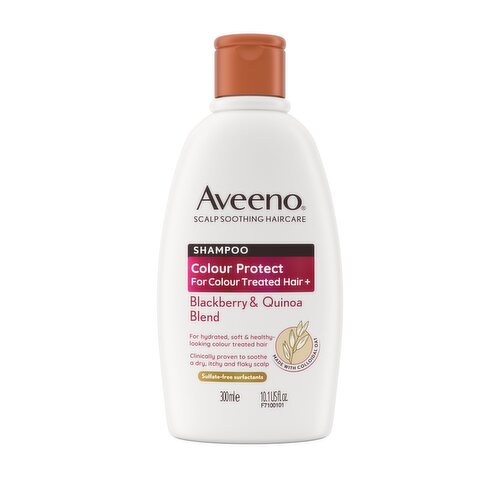 Aveeno Haircare Colour Protect+ Blackberry & Quinoa Blend Shampoo 300ml