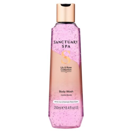 Sanctuary Spa Lily & Rose Collection Body Wash Jojoba Beads 250ml