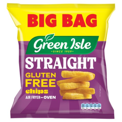 Green Isle Straight Gluten Free Chips 1.3kg