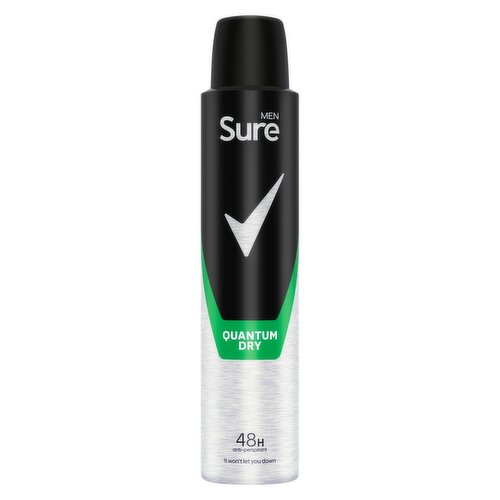 Sure Men Antiperspirant Aerosol Quantum Dry 200 ml