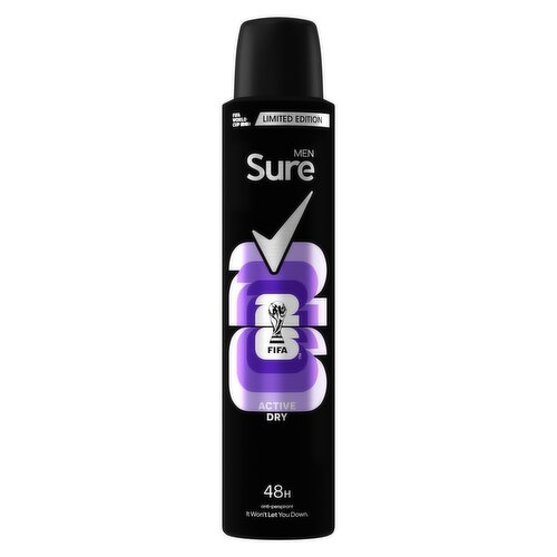 Sure Men FIFA Limited Collection Active Dry Anti-Perspirant Aerosol 200 ml
