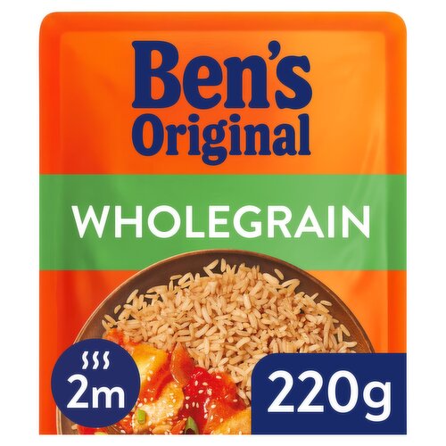 Bens Original Wholegrain Microwave Rice 220g