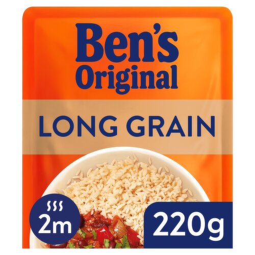 Bens Original Long Grain Microwave Rice 220g