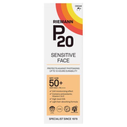 Riemann P20 Cream Sensitive Face SPF / UVB 50+ 50g