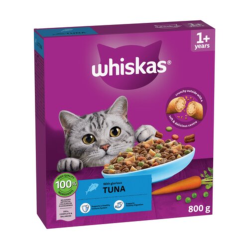 WHISKAS 1+ Dry TUNA Cat Food 800g