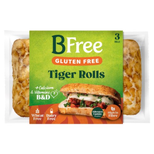 BFree Gluten Free Tiger Rolls 3 Pack