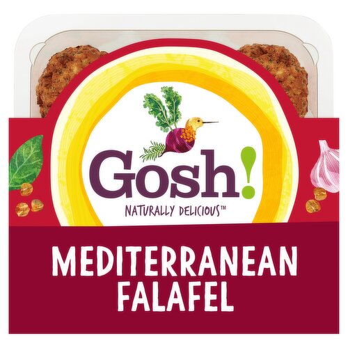 Gosh! Mediterranean Falafel with Chickpeas, Garlic & Basil 171g