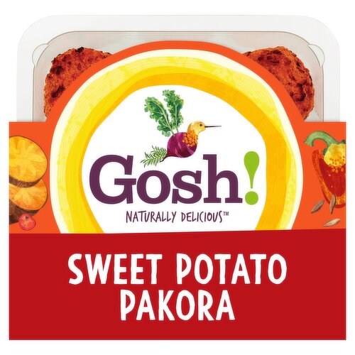 Gosh! Sweet Potato Pakora with Red Pepper, Cumin & Chilli 171g
