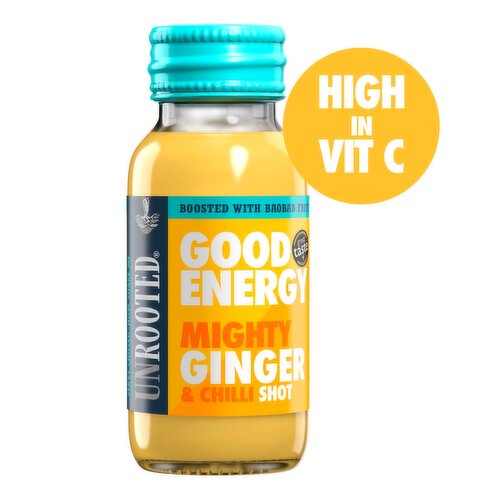 UNROOTED Mighty Ginger, Chilli & Baobab Shot 60ml​