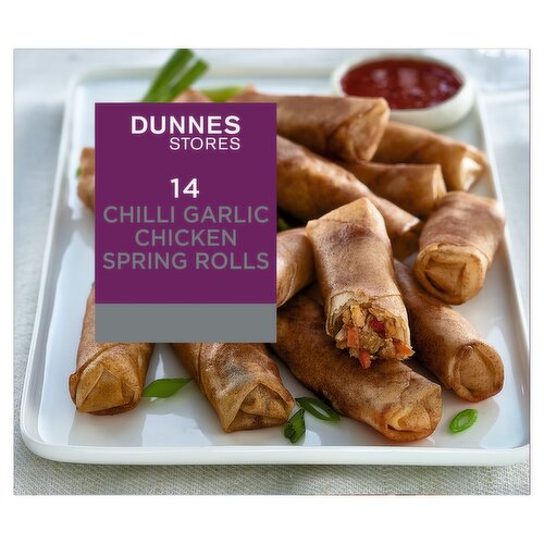 Dunnes Stores 14 Chilli Garlic Chicken Spring Rolls 280g