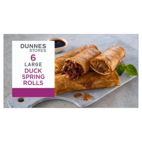 Dunnes Stores 6 Large Duck Spring Rolls 300g