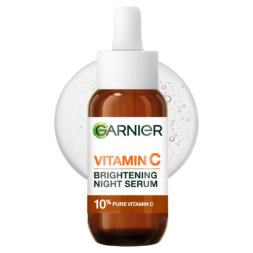 Garnier Targeted Anti Dark Spot Night Serum for Face, 10% Pure Vitamin C & Hyaluronic Acid, 30 ml