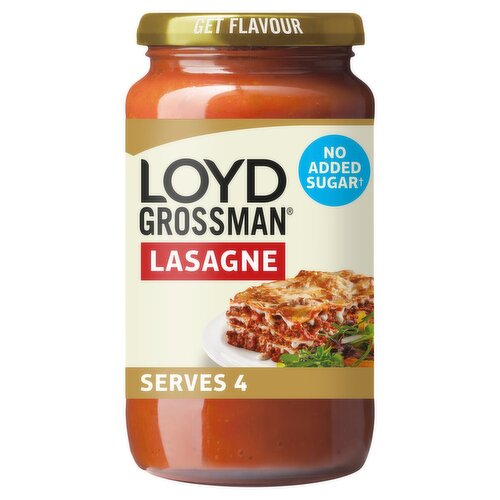 Loyd Grossman No Added Sugar Red Lasagne Pasta Sauce 450g