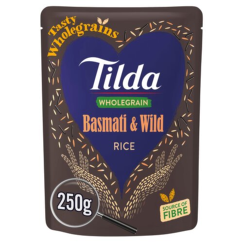 Tilda Wholegrain Basmati and Wild Rice 250g