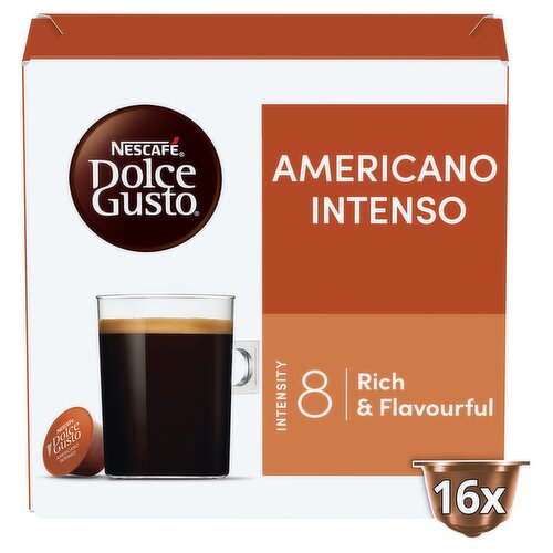 Nescafé Dolce Gusto Americano Intenso Coffee Pods x16 (16 Servings)
