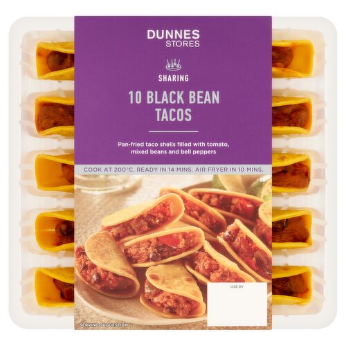 Dunnes Stores Sharing 10 Black Bean Tacos 200g
