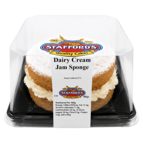 Stafford's Dairy Cream Jam Sponge 480g