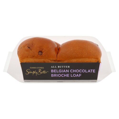 Dunnes Stores Simply Better All Butter Belgian Chocolate Brioche Loaf 270g