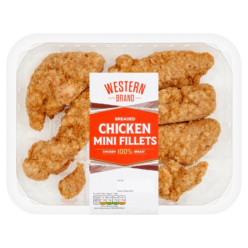 Western Brand Breaded Chicken Mini Fillets 300g