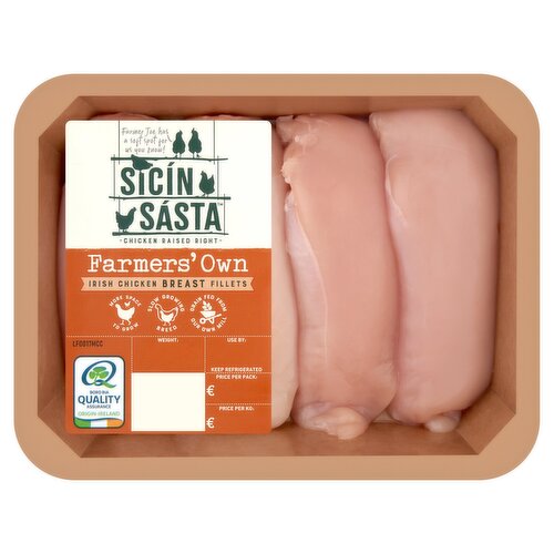 Sicín Sásta Farmers' Own Irish Chicken Breast Fillets 500g