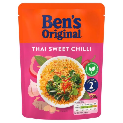 Bens Original Thai Sweet Chilli Microwave Rice 220g