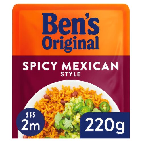 Bens Original Spicy Mexican Microwave Rice 220g