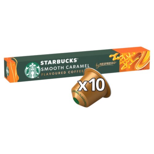STARBUCKS® by Nespresso® Smooth Caramel Flavoured Coffee Pods X10