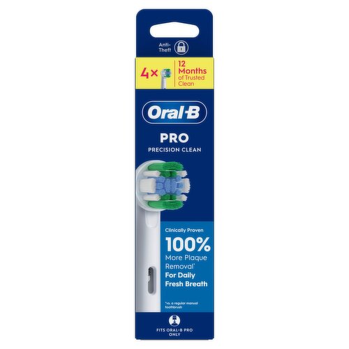 Oral-B Pro Precision Clean Toothbrush Heads, 4 Counts