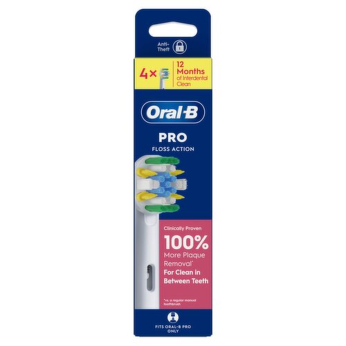 Oral-B Pro Floss Action Toothbrush Heads, 4 Counts