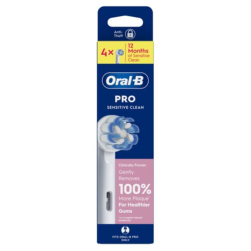 Oral-B Pro Sensitive Clean Toothbrush Heads, 4 Counts