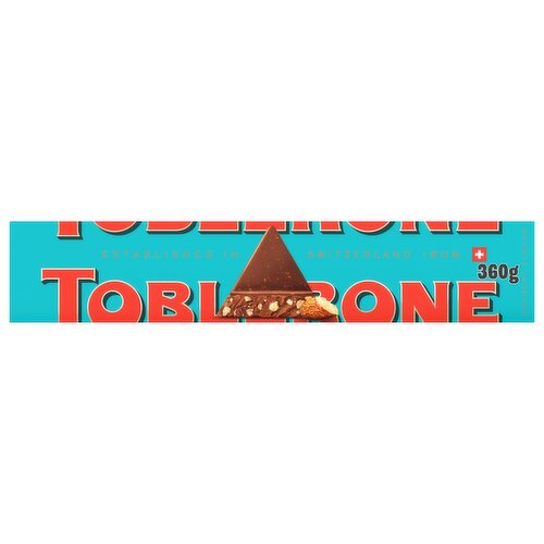 Toblerone honey & almond nougat crunchy almonds chocolate gift block 360 g