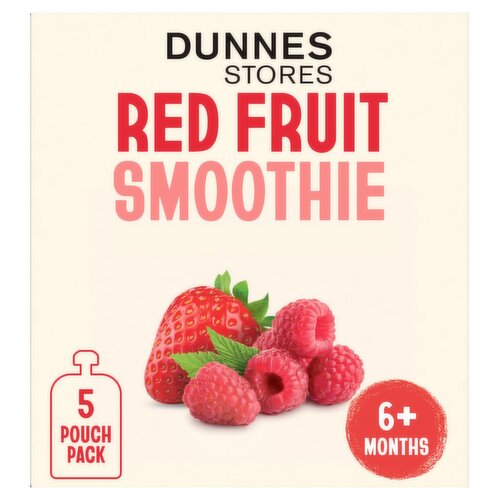Dunnes Stores Red Fruit Smoothie 6+ Months 5 x 90g (450g)