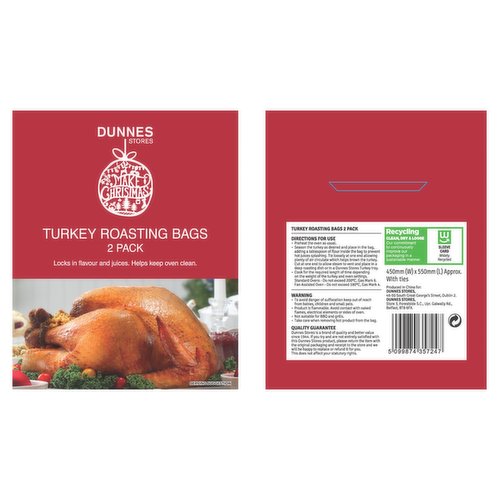 Dunnes Stores Turkey Roasting Bags 2 Pack
