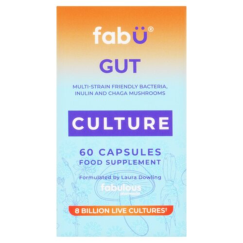 Fabü Gut Culture Food Supplement 60 Capsules 37g