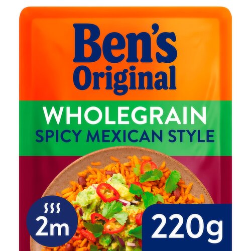Bens Original Wholegrain Spicy Mexican Microwave Rice 220g