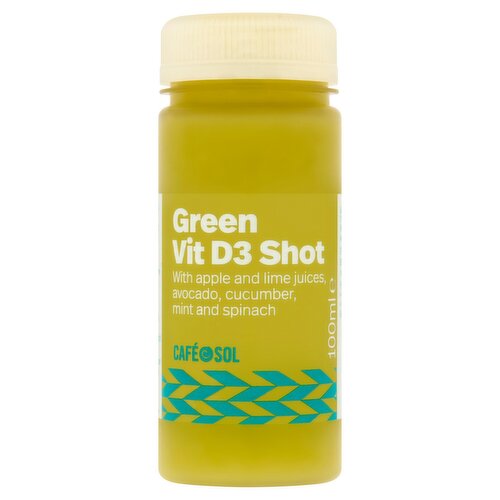 Café Sol Green Vit D3 Shot 100ml