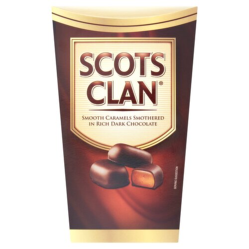 Scots Clan Smooth Caramels Smothered in Rich Dark Chocolate 580g