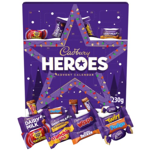 Cadbury Heroes Chocolate Christmas Advent Calendar 230 g