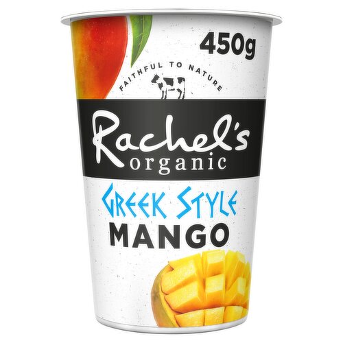 Rachel's Organic Greek Style Yogurt Mango 450g