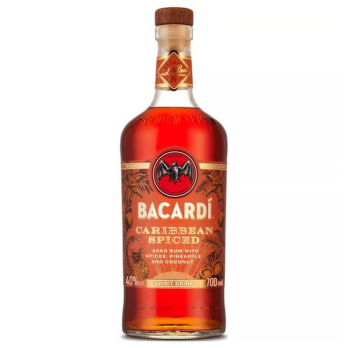 BACARDÍ Caribbean Spiced Premium Rum, 70cl