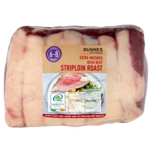 Dunnes Stores Extra Matured Irish Beef Striploin Roast 1.300kg