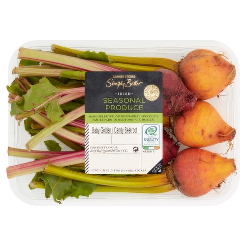 Dunnes Stores Simply Better Irish Seasonal Produce Baby Golden / Candy Beetroot 200g