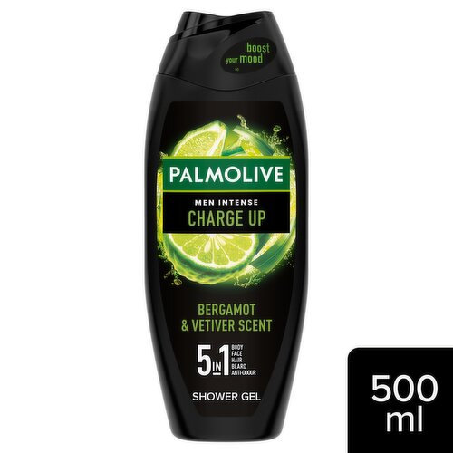 Palmolive Men Intense Charge Up Shower Gel Body Wash 500ml