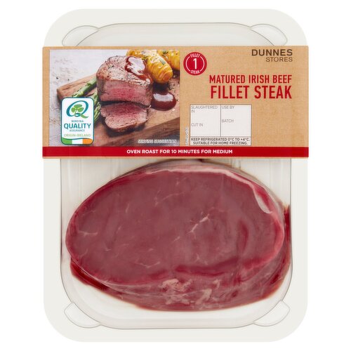 Dunnes Stores 1 Matured Irish Beef Fillet Steak 227g