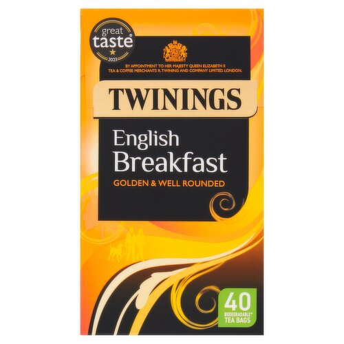 Twinings English Breakfast 40 Tea Bags 100g 