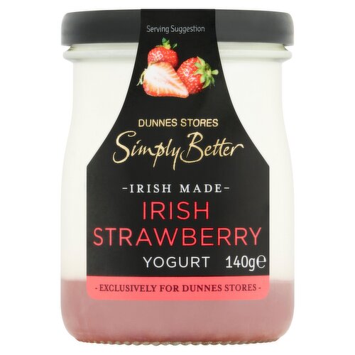Dunnes Stores Simply Better Irish Strawberry Yogurt 140g