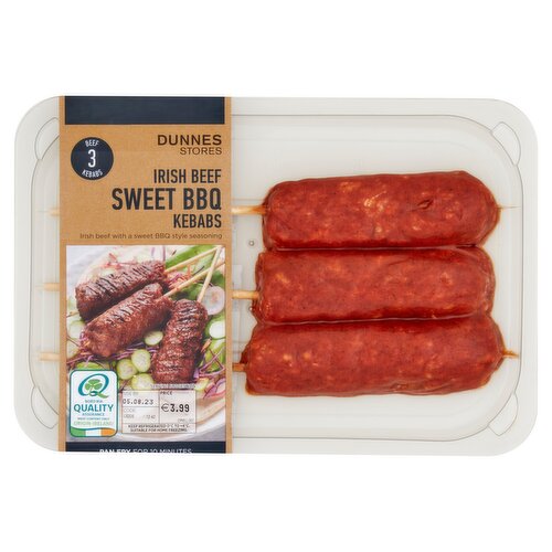 Dunnes Stores Irish Beef Sweet BBQ Kebabs 225g