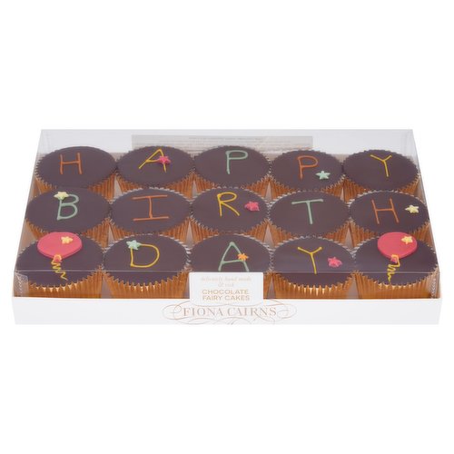 Fiona Cairns 15 Chocolate Happy Birthday Fairy Cakes