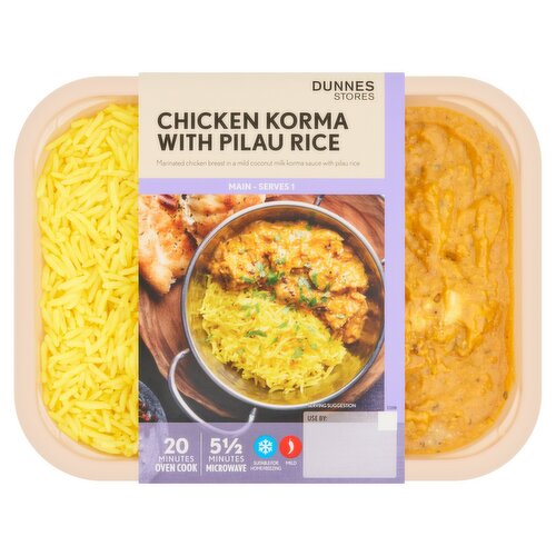 Dunnes Stores Chicken Korma with Pilau Rice 450g