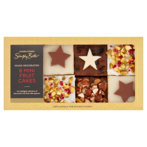 Dunnes Stores Simply Better 8 Mini Fruit Cakes 485g